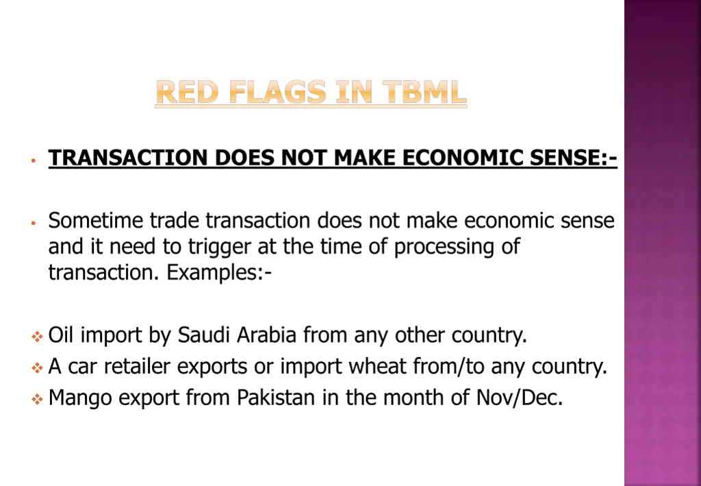 red flags in tbml 5