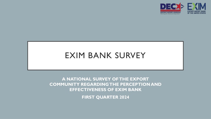 exim bank survey