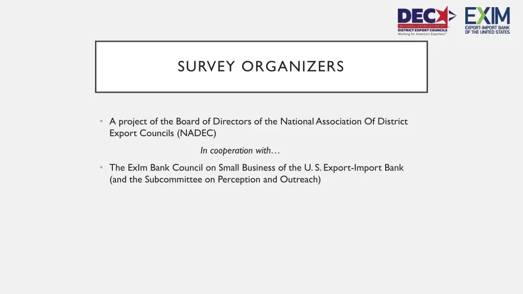 survey organizers