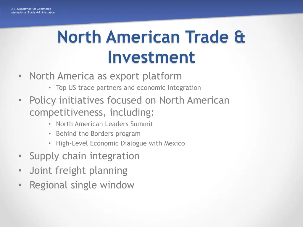 u s department of commerce international trade