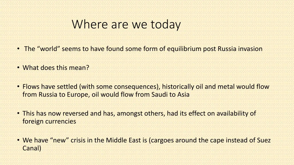 where are we today 1