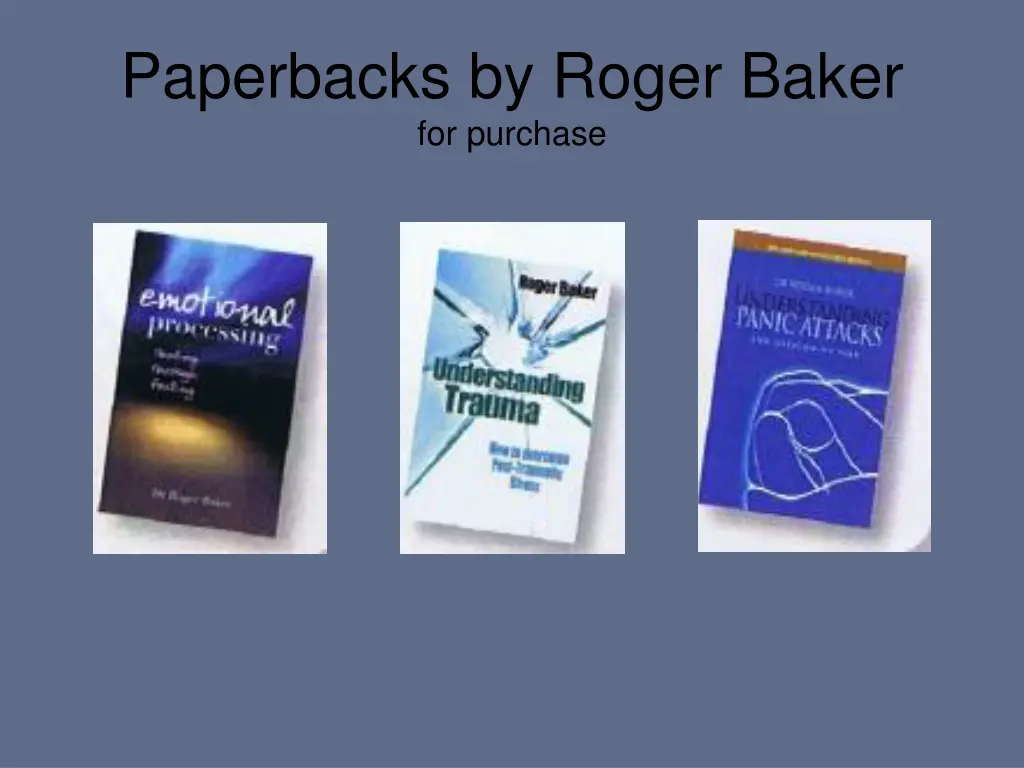 paperbacks by roger baker for purchase