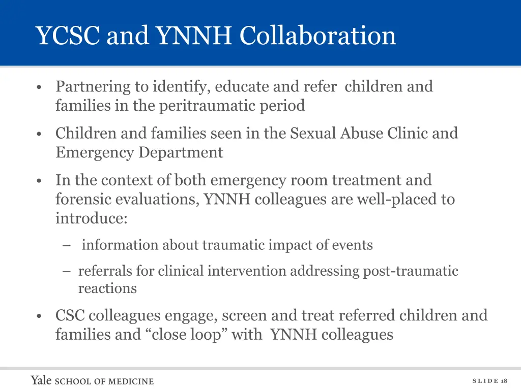 ycsc and ynnh collaboration