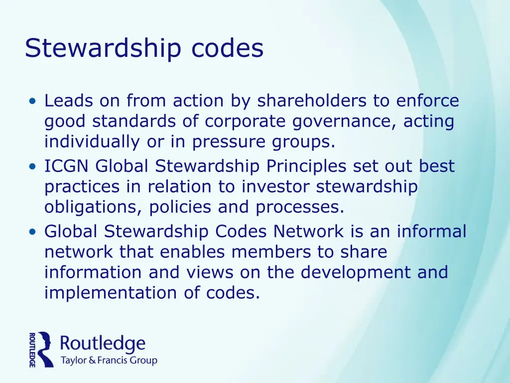 stewardship codes