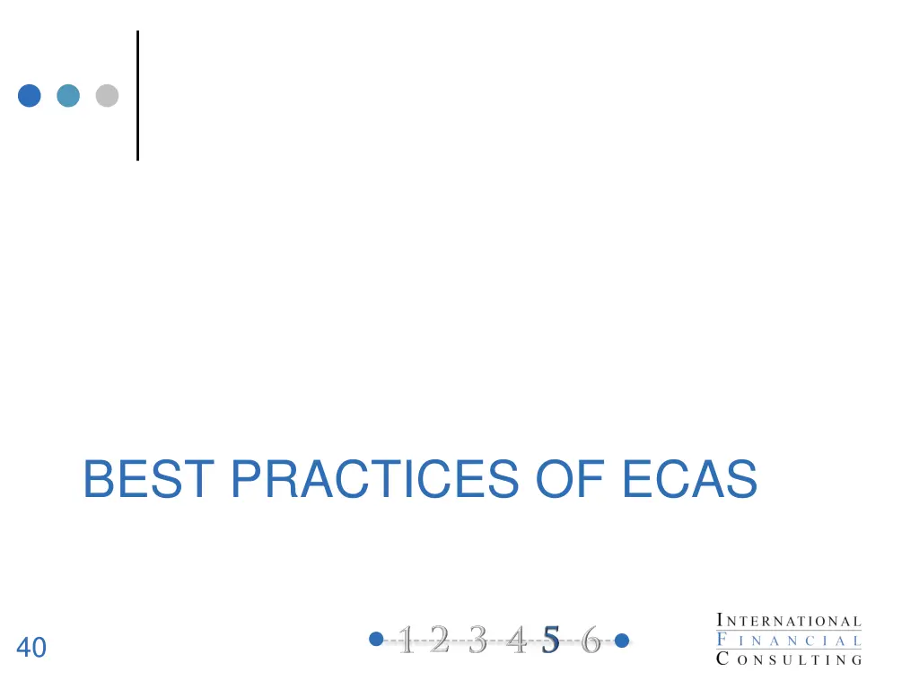 best practices of ecas