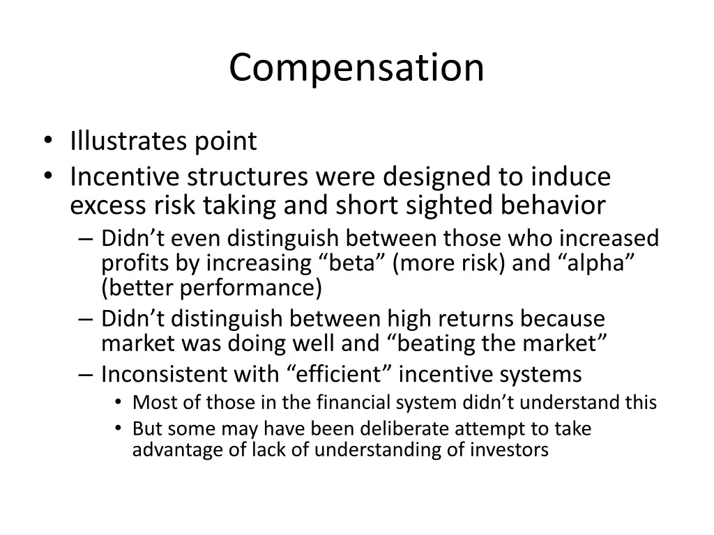 compensation