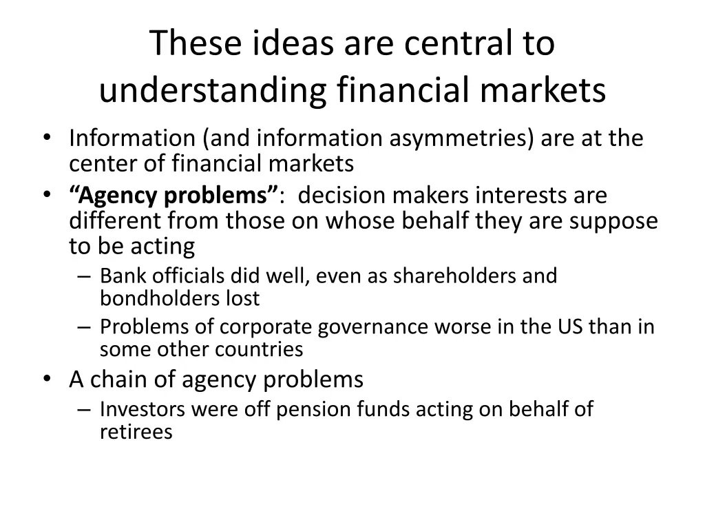 these ideas are central to understanding