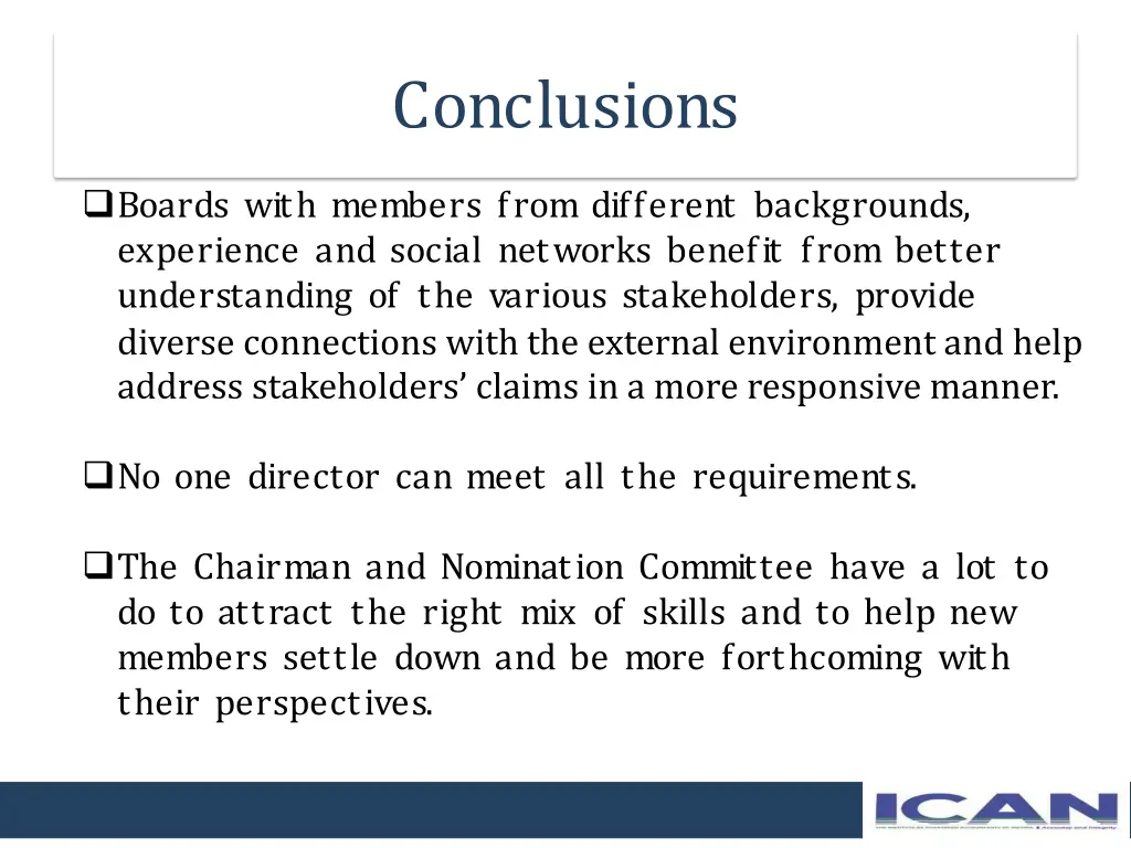 conclusions 1