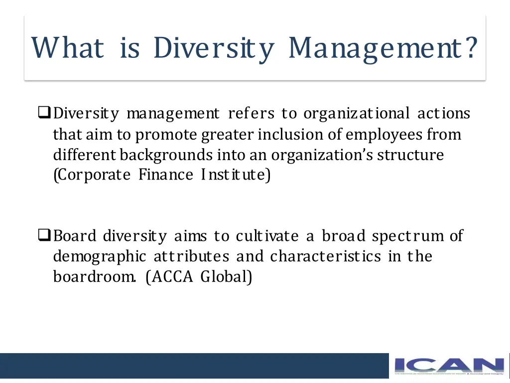 what is diversity management 1