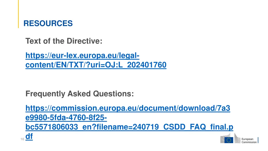 resources