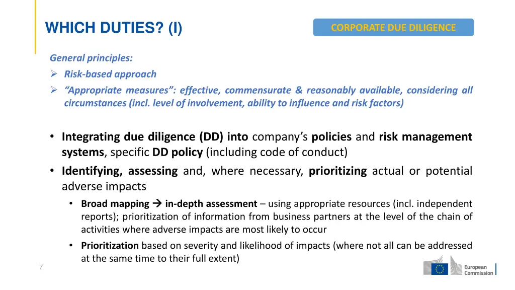 which duties i