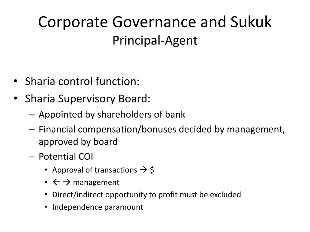 corporate governance and sukuk principal agent 3