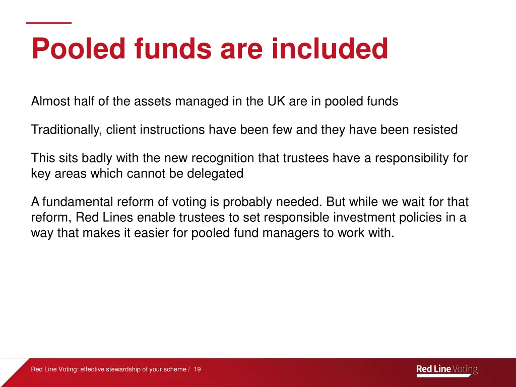 pooled funds are included