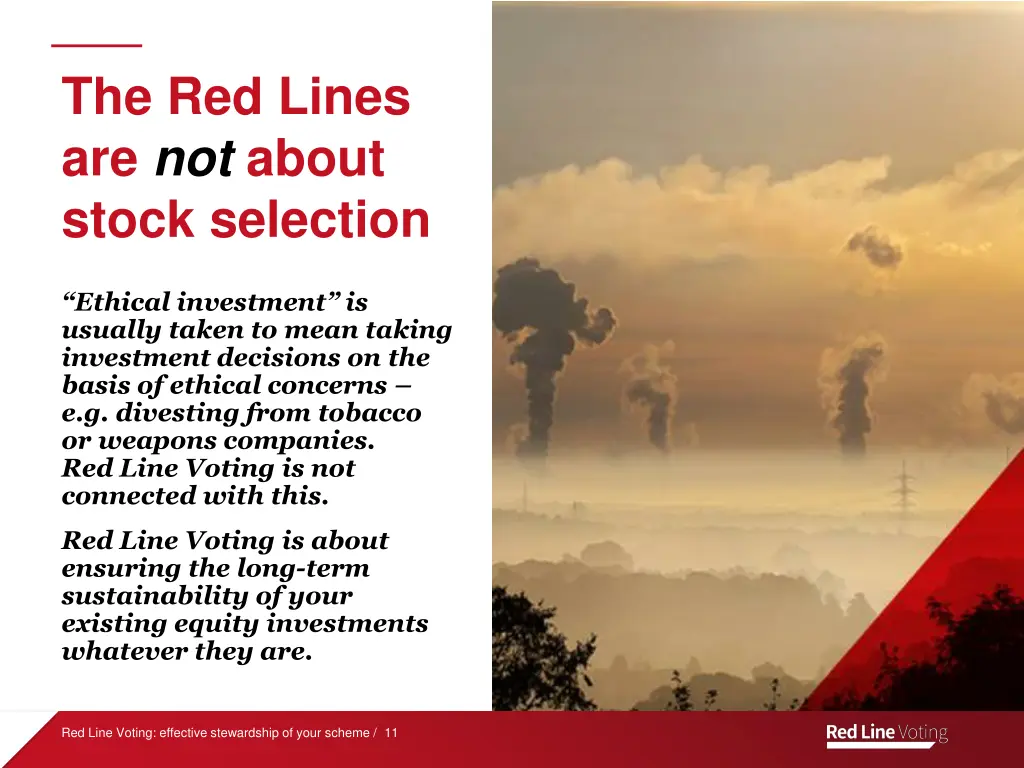the red lines are not about stock selection