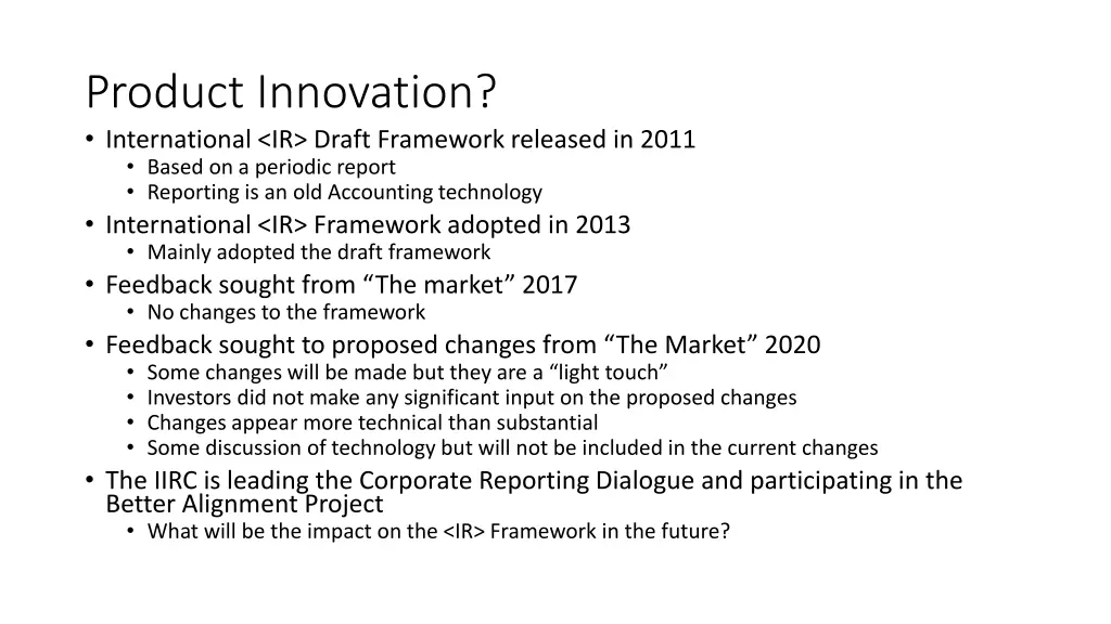 product innovation international ir draft