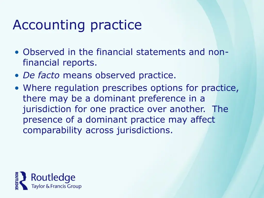 accounting practice