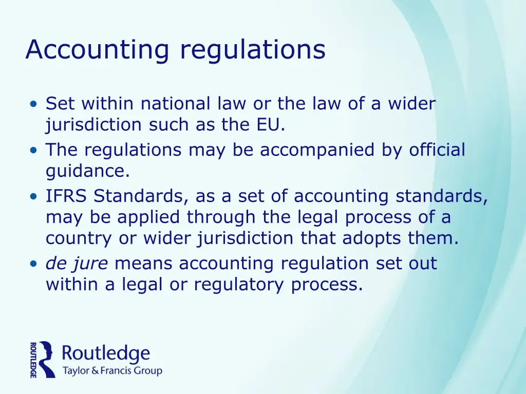 accounting regulations