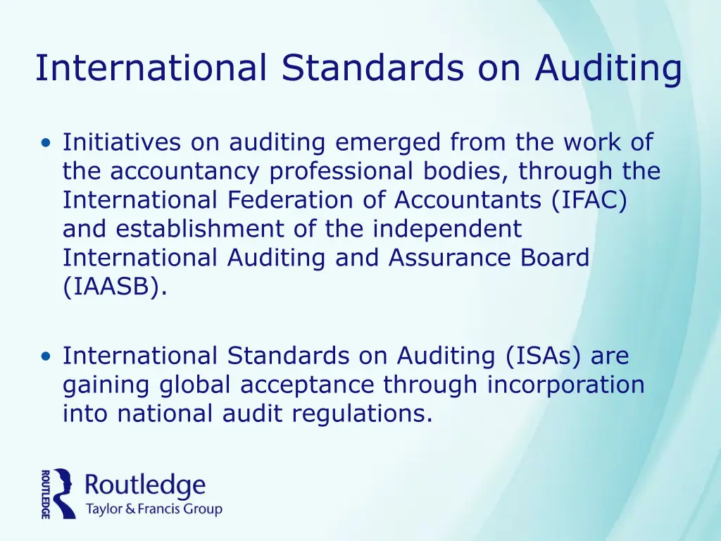 international standards on auditing