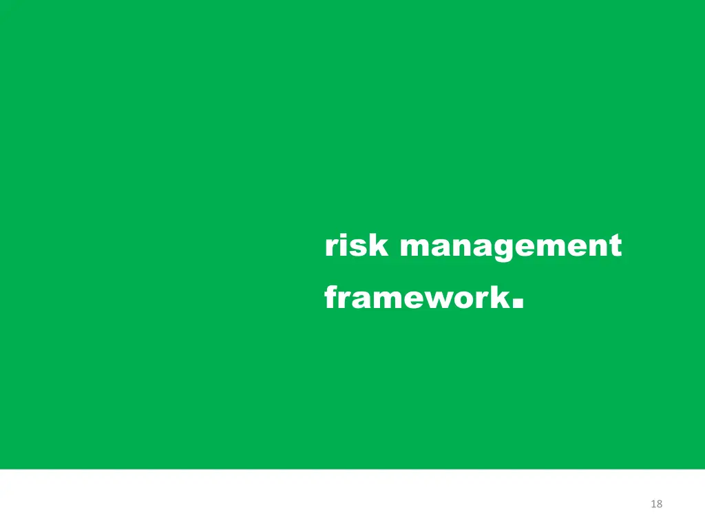 risk management framework