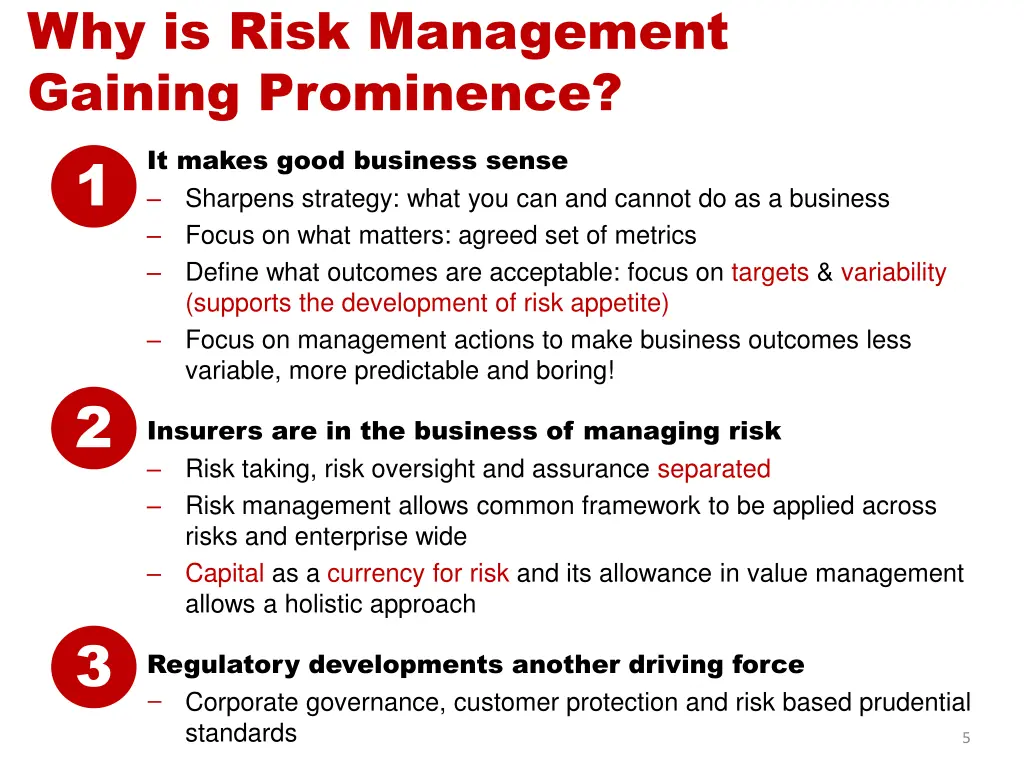 why is risk management gaining prominence 1