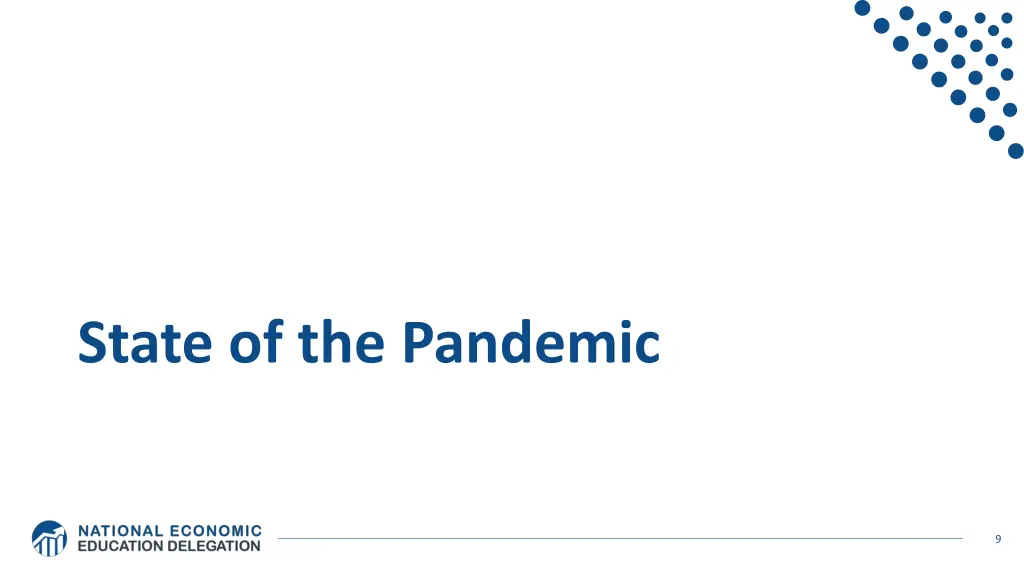 state of the pandemic