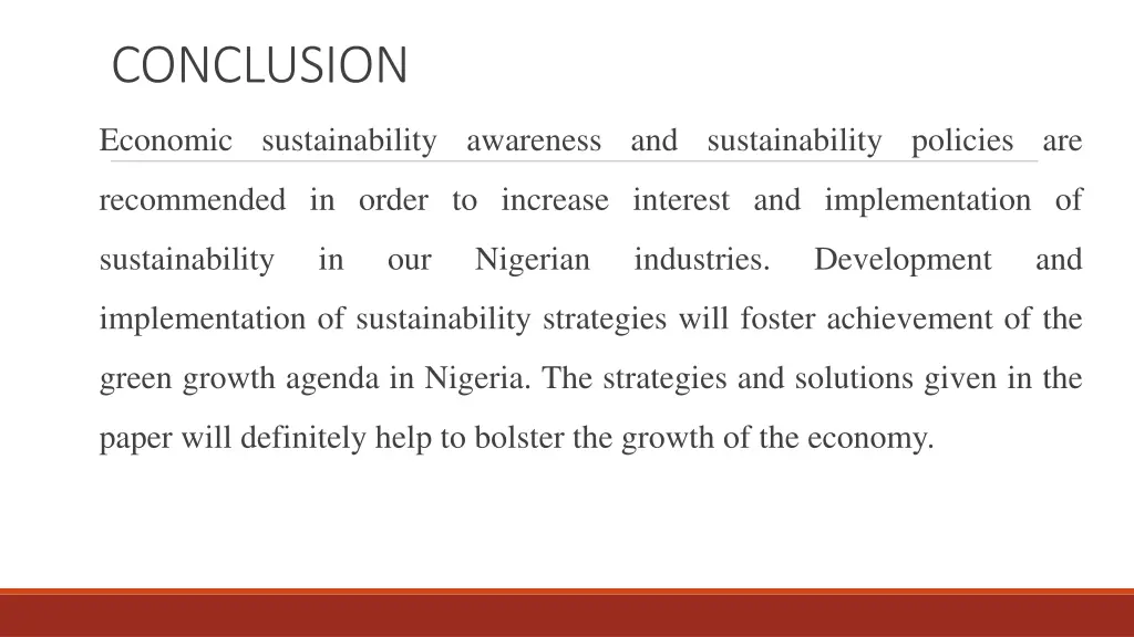 conclusion