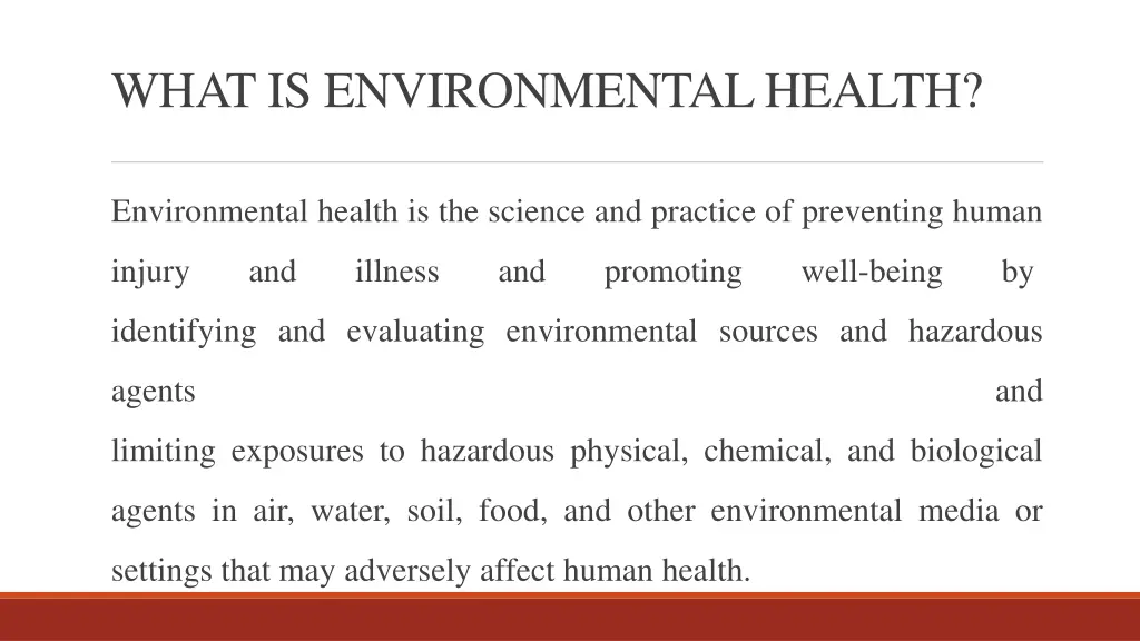 what is environmentalhealth