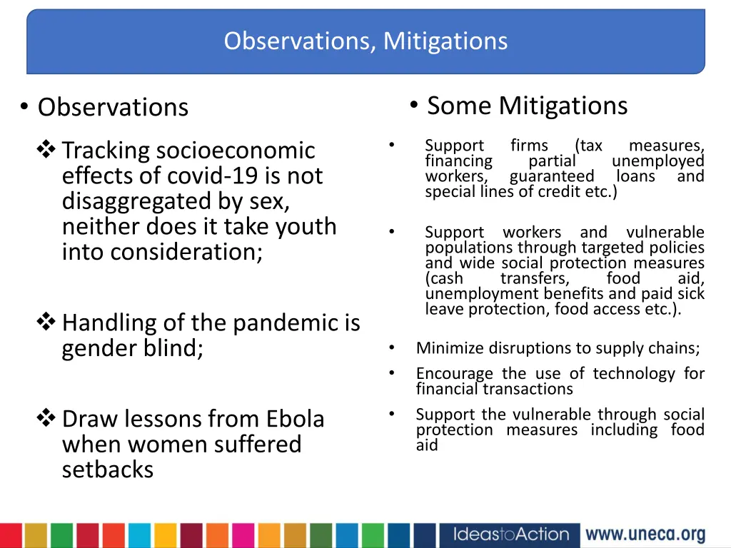 observations mitigations