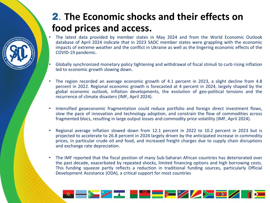 2 the economic shocks and their effects on food