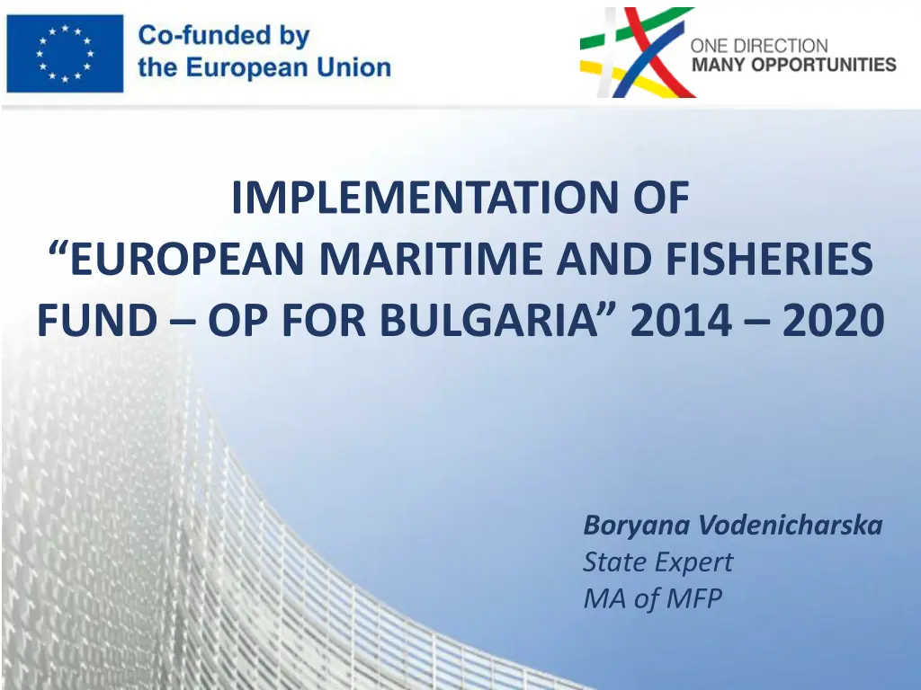 implementation of european maritime and fisheries