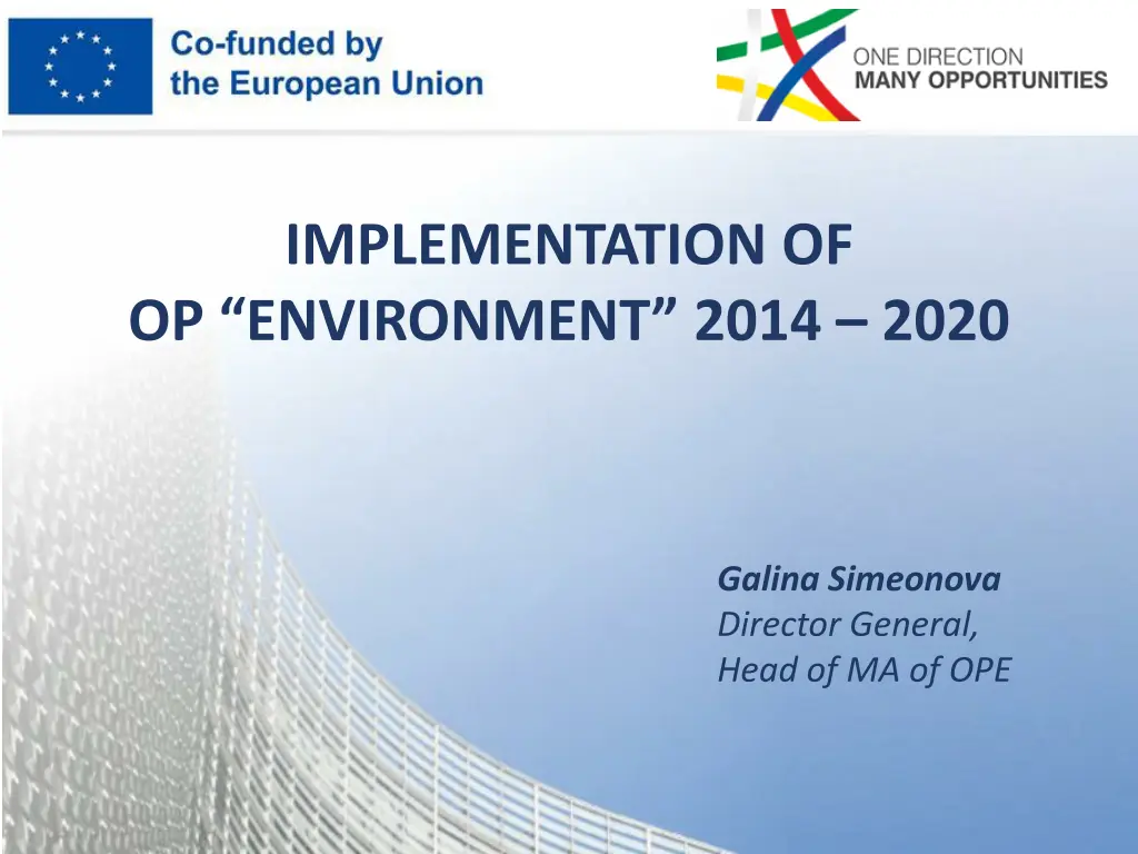 implementation of op environment 201 4 2020