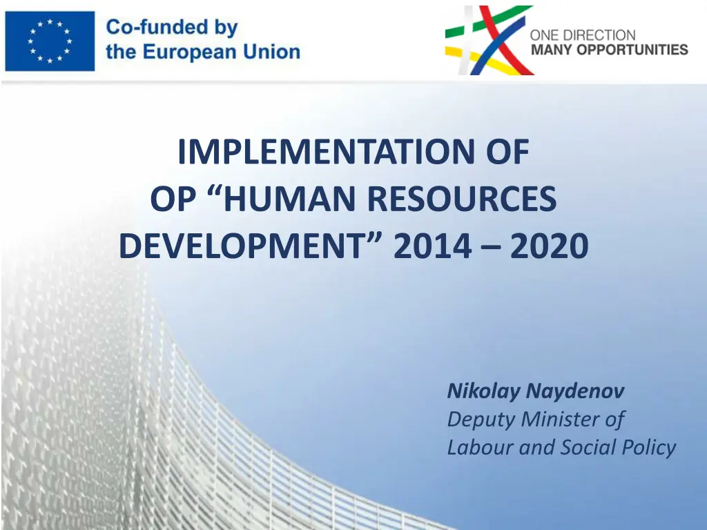 implementation of op human resources development