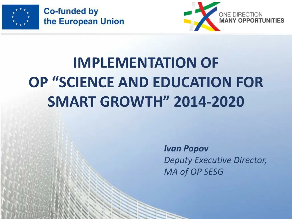 implementation of op science and education