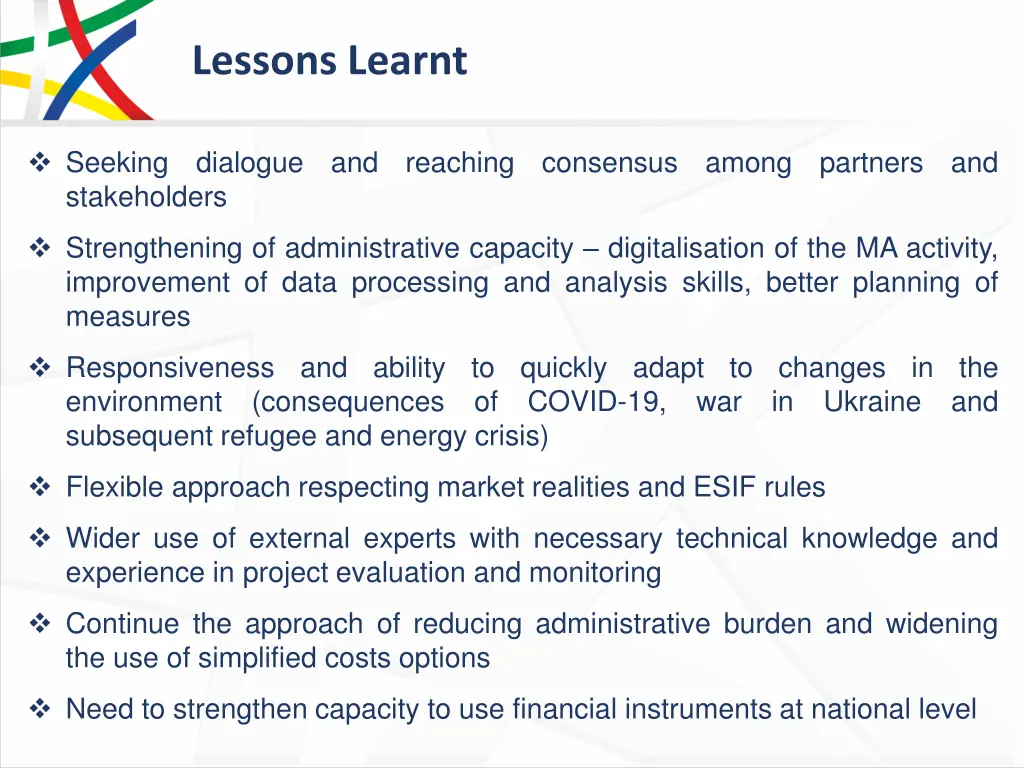 lessons learnt 3