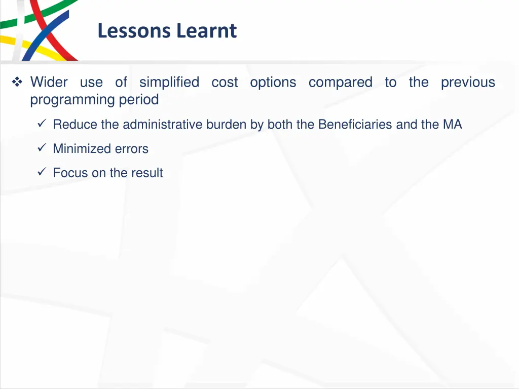 lessons learnt 4