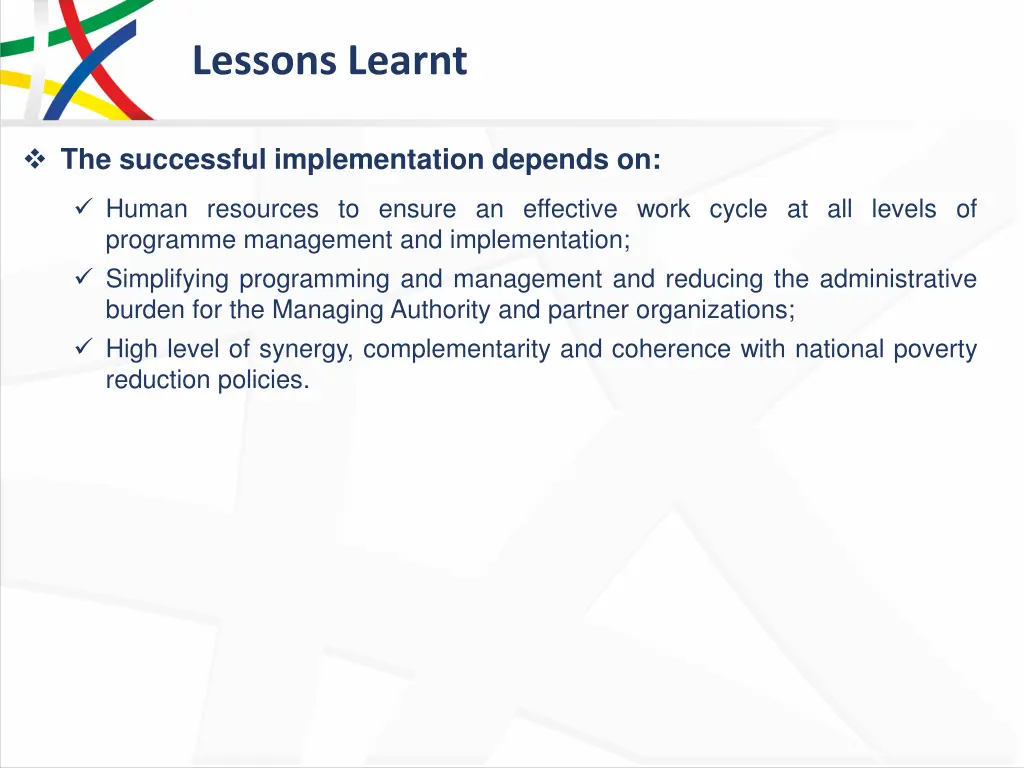 lessons learnt 7