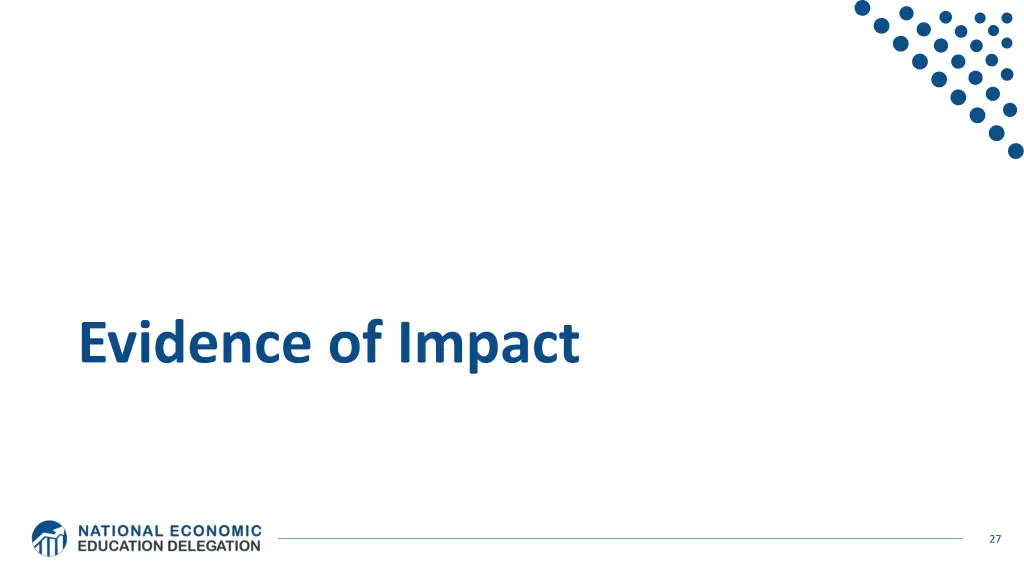 evidence of impact