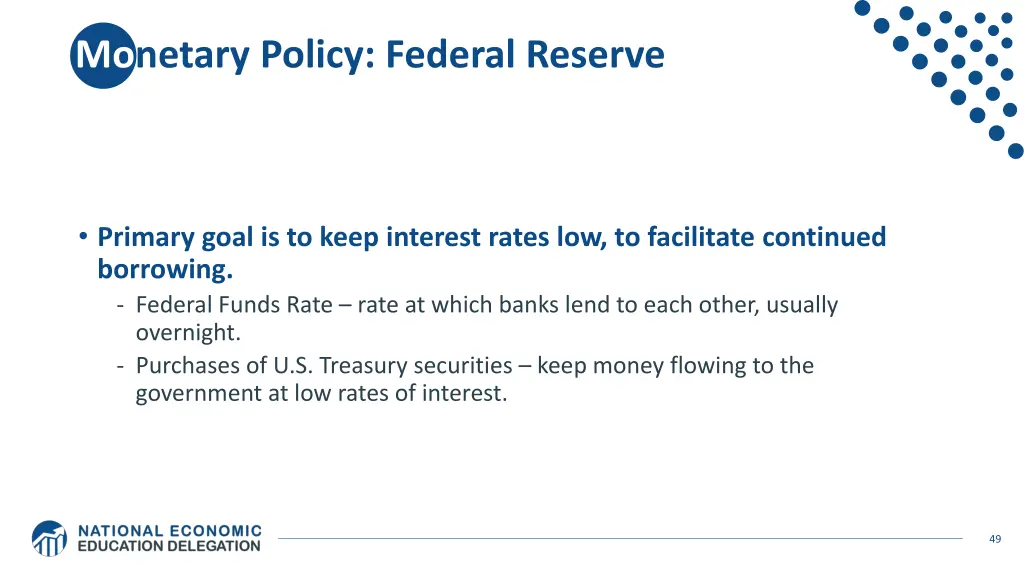 monetary policy federal reserve