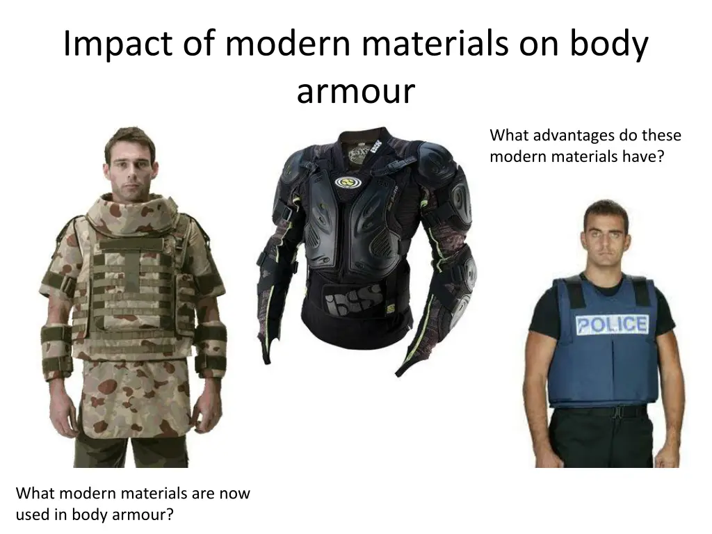 impact of modern materials on body armour 1