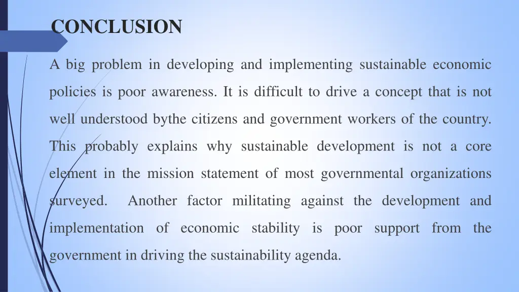 conclusion