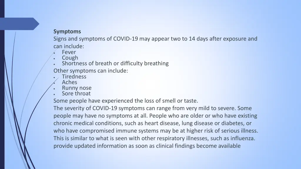 symptoms signs and symptoms of covid
