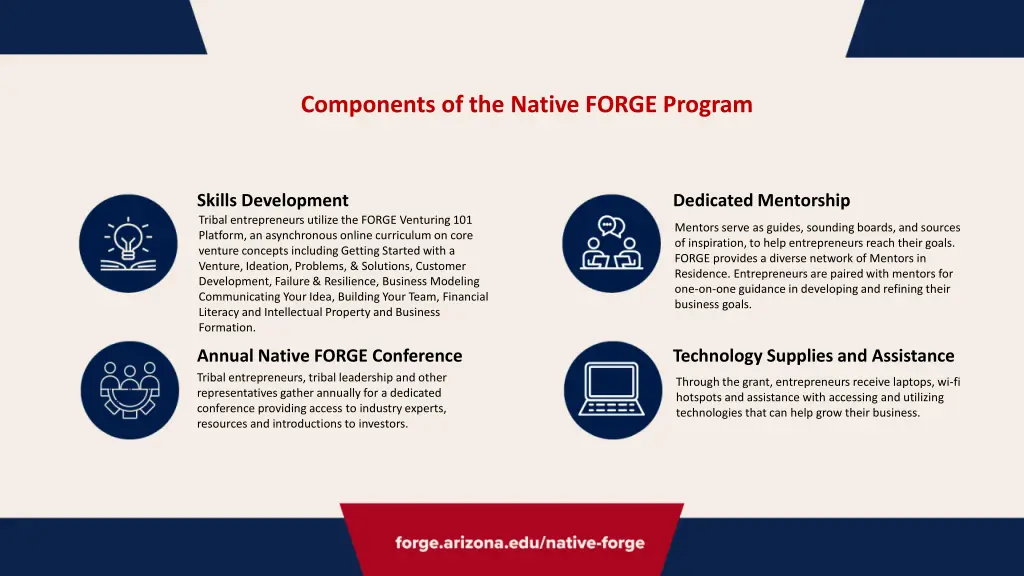 components of the native forge program