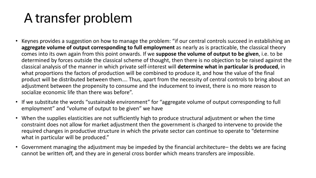 a transfer problem