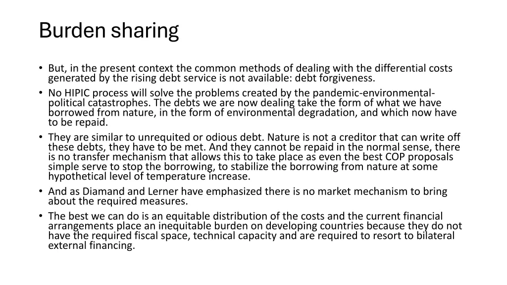 burden sharing