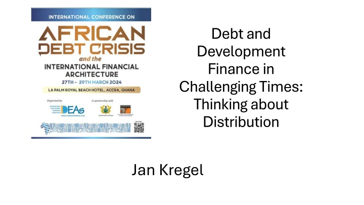 debt and development finance in challenging times