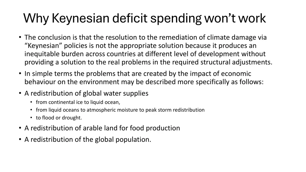 why keynesian deficit spending won t work