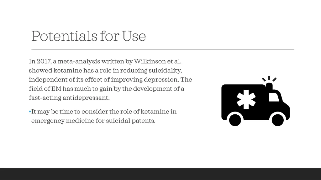 potentials for use
