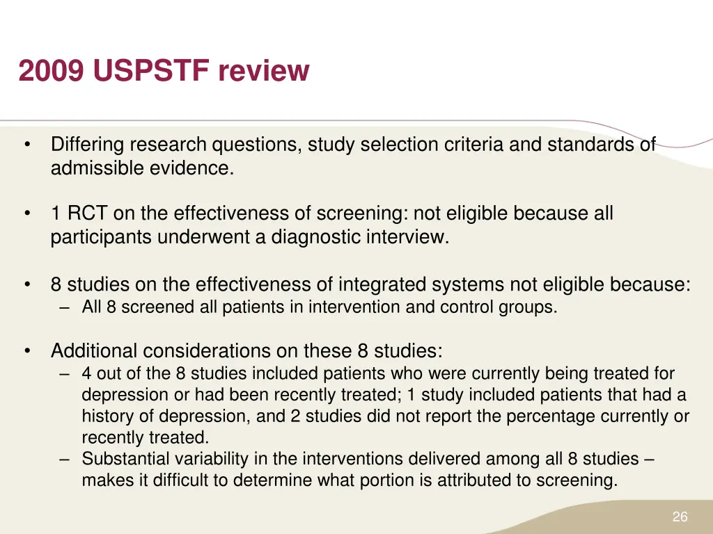2009 uspstf review