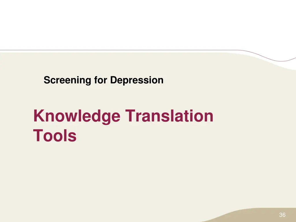 screening for depression