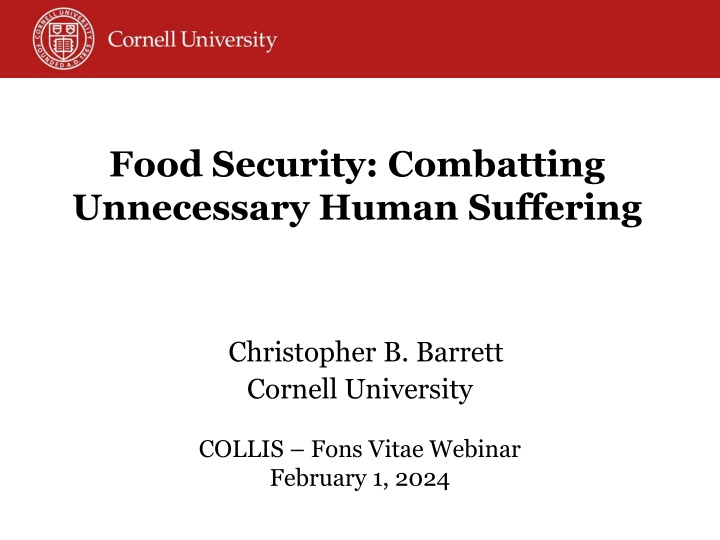 food security combatting unnecessary human